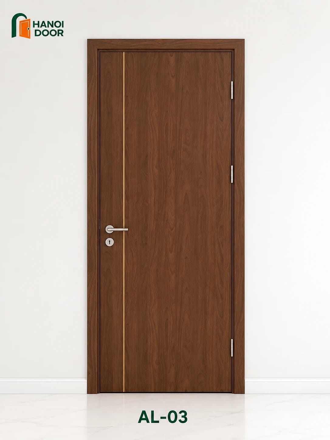 Cửa soi chỉ nhôm AL-03 — cửa nhựa composite HANOI DOOR