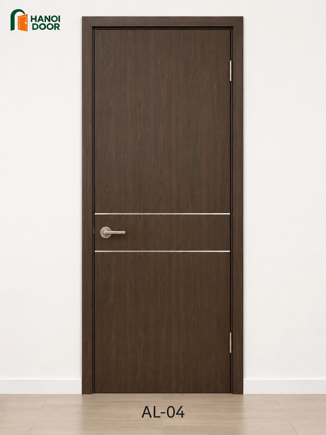 Cửa soi chỉ nhôm AL-04 — cửa nhựa composite HANOI DOOR