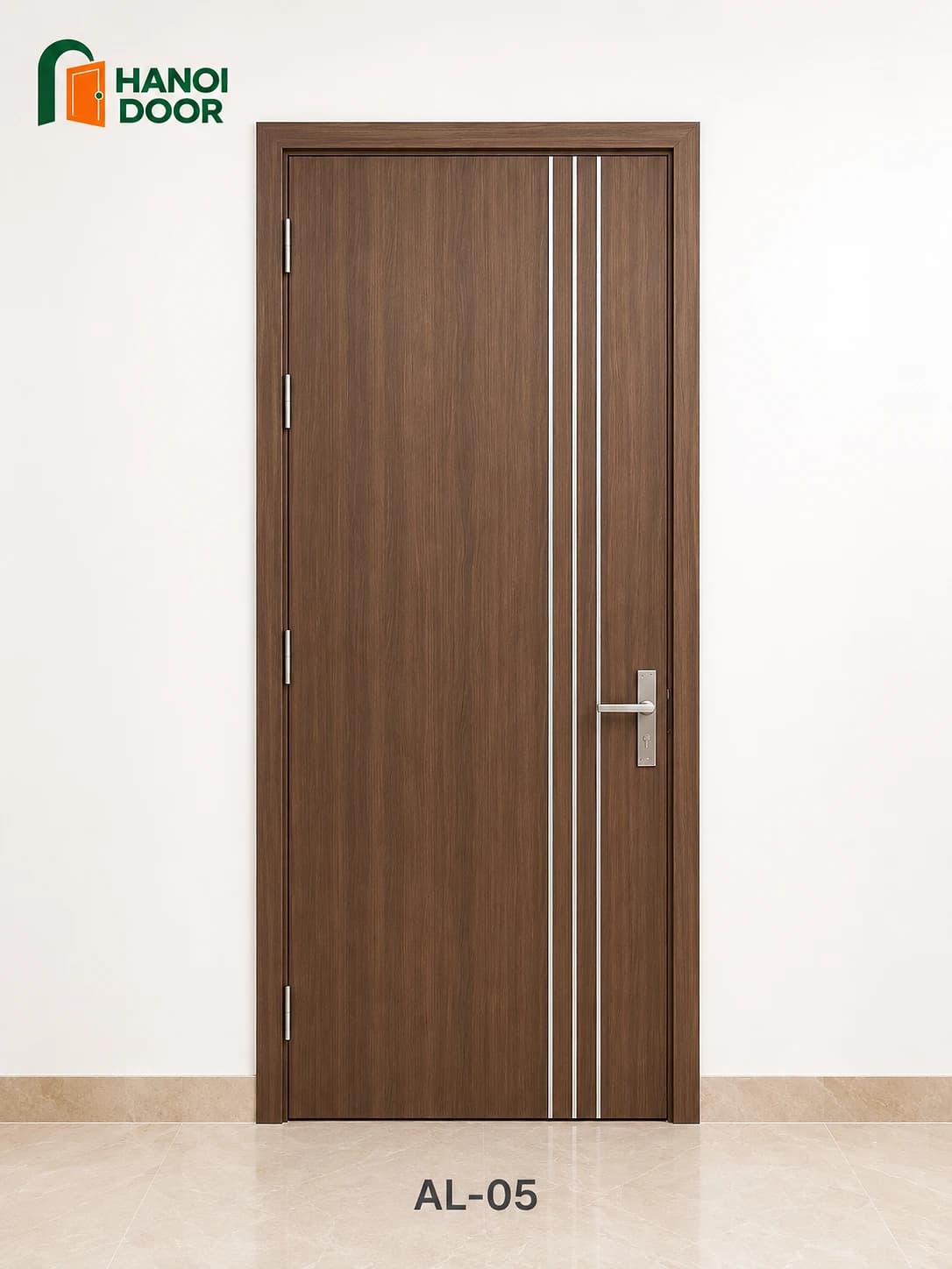Cửa soi chỉ nhôm AL-05 — cửa nhựa composite HANOI DOOR