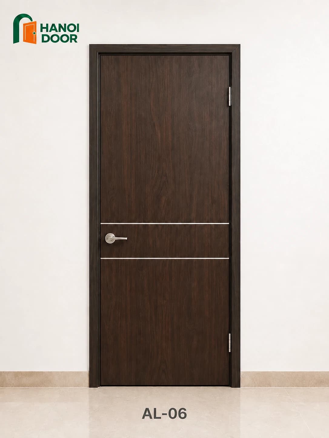 Cửa soi chỉ nhôm AL-06 — cửa nhựa composite HANOI DOOR