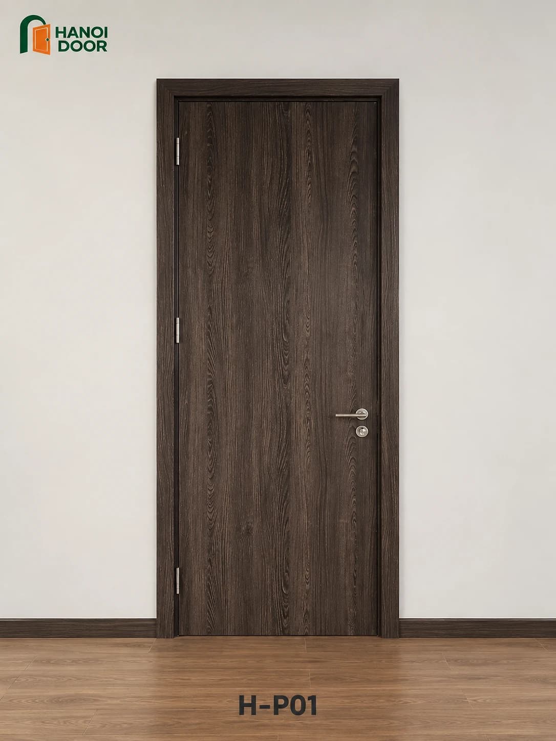 Cửa trơn phẳng — cửa nhựa composite sản xuất tại nhà máy HANOI DOOR
