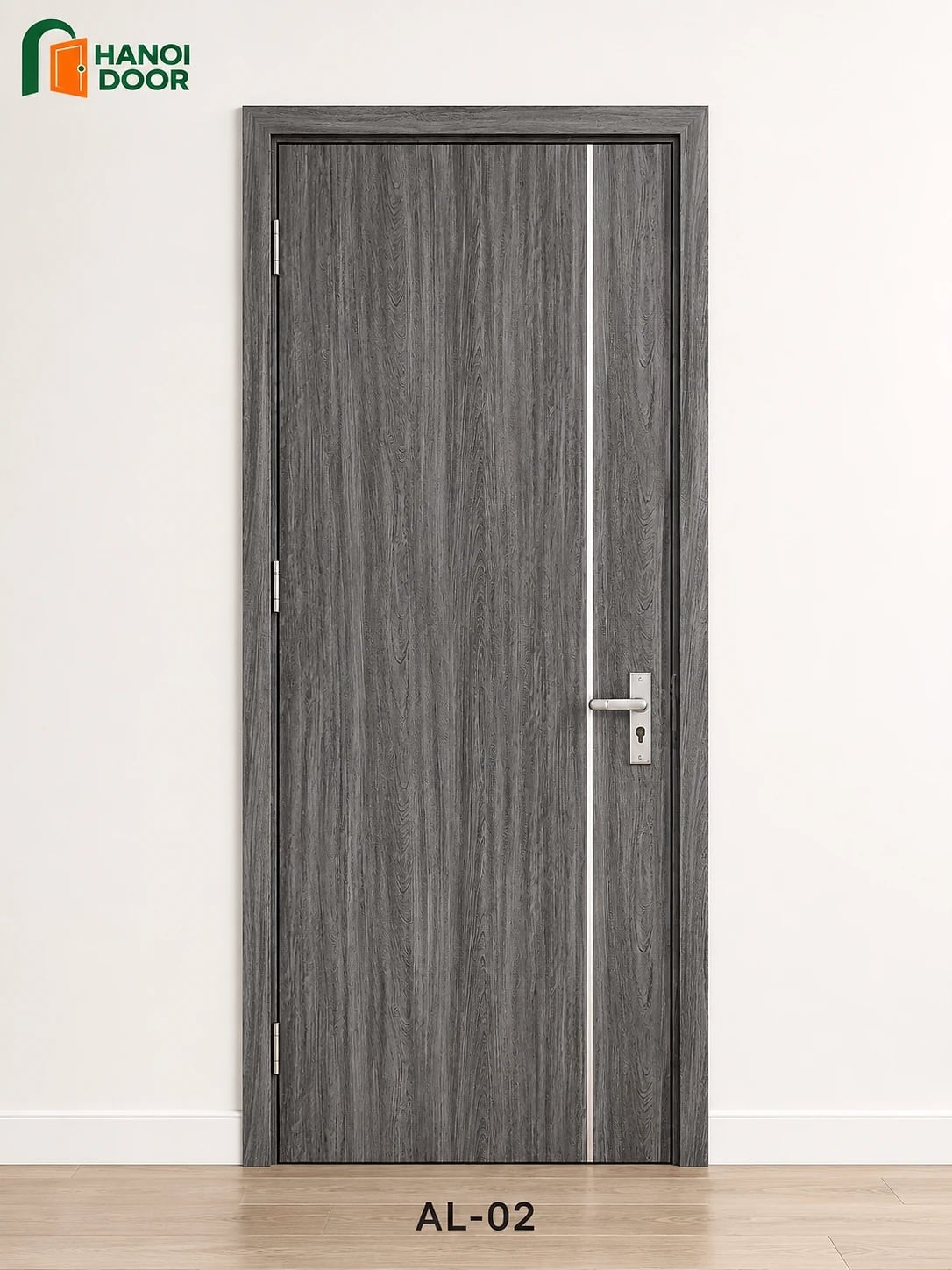 Cửa soi chỉ nhôm AL-02 — cửa nhựa composite sản xuất tại nhà máy HANOI DOOR Hà Nội