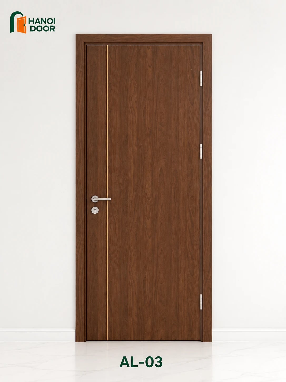 Cửa soi chỉ nhôm AL-03 — cửa nhựa composite sản xuất tại nhà máy HANOI DOOR Hà Nội