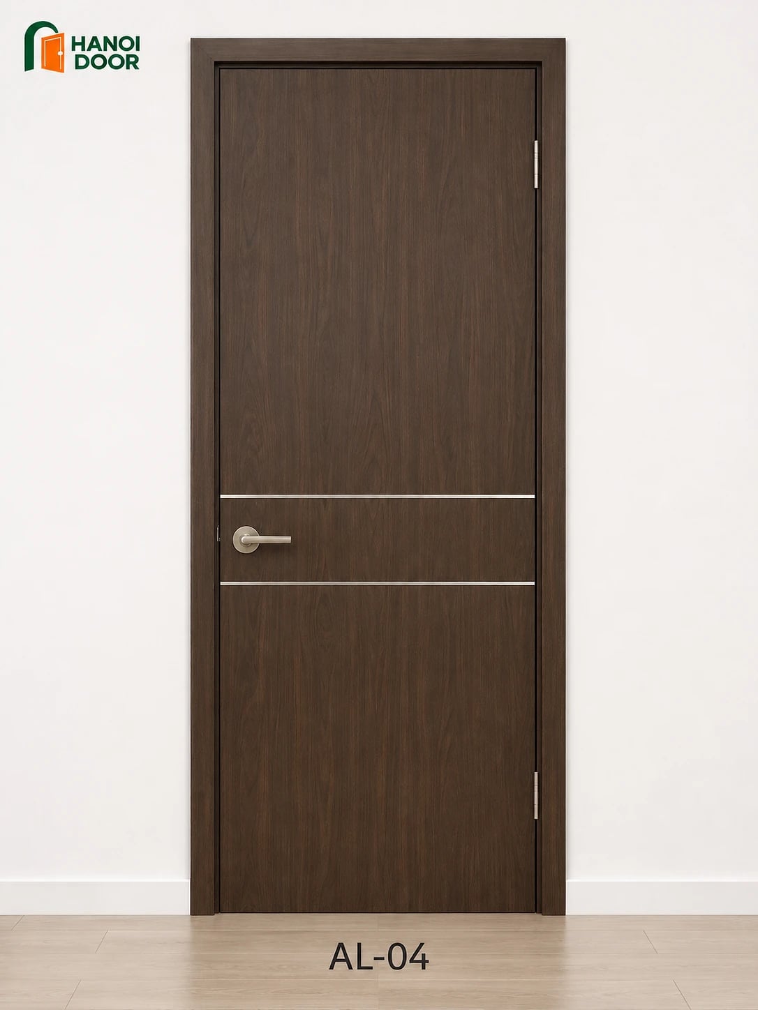 Cửa soi chỉ nhôm AL-04 — cửa nhựa composite sản xuất tại nhà máy HANOI DOOR Hà Nội