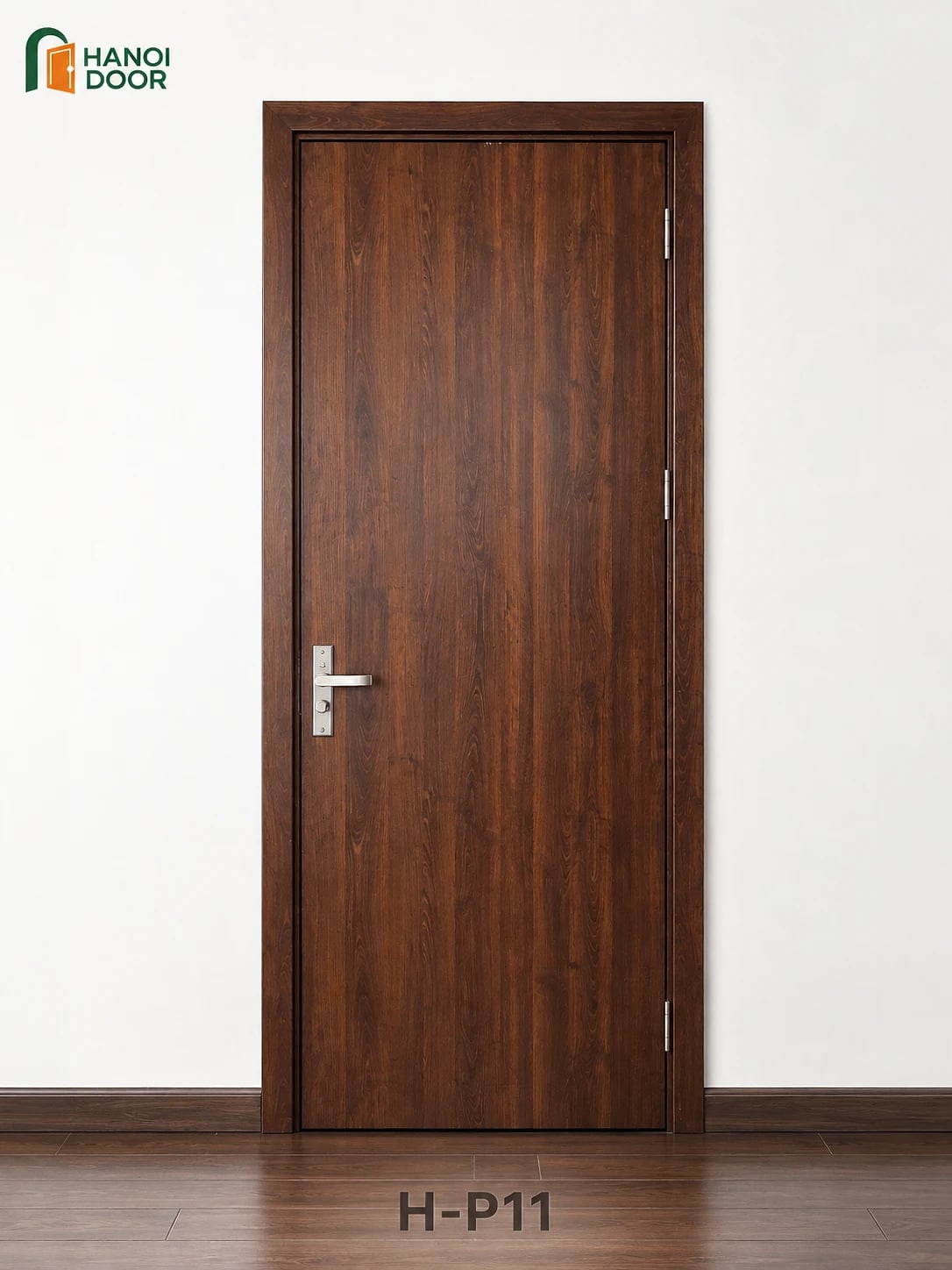 Cửa trơn phẳng H-P11 — cửa nhựa composite sản xuất tại nhà máy HANOI DOOR Hà Nội