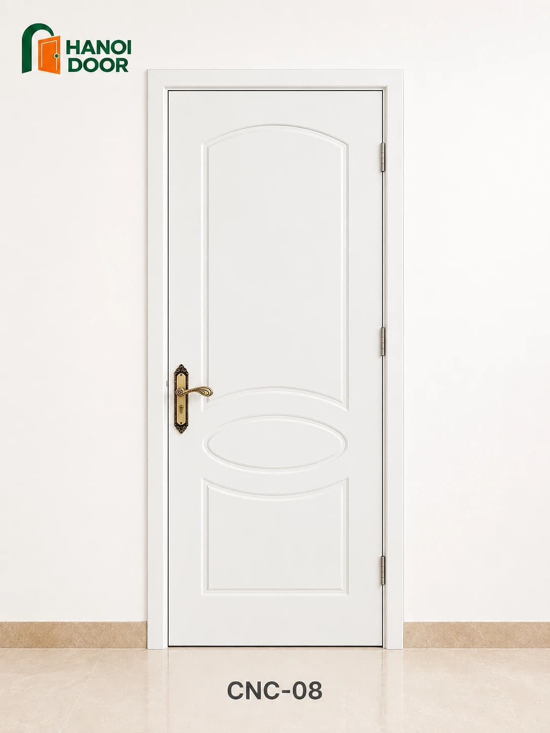 Cửa hút huỳnh âm CNC 08 — cửa nhựa composite HANOI DOOR