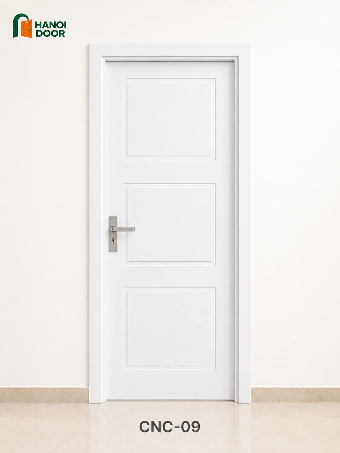 Cửa hút huỳnh âm CNC 09 — cửa nhựa composite HANOI DOOR