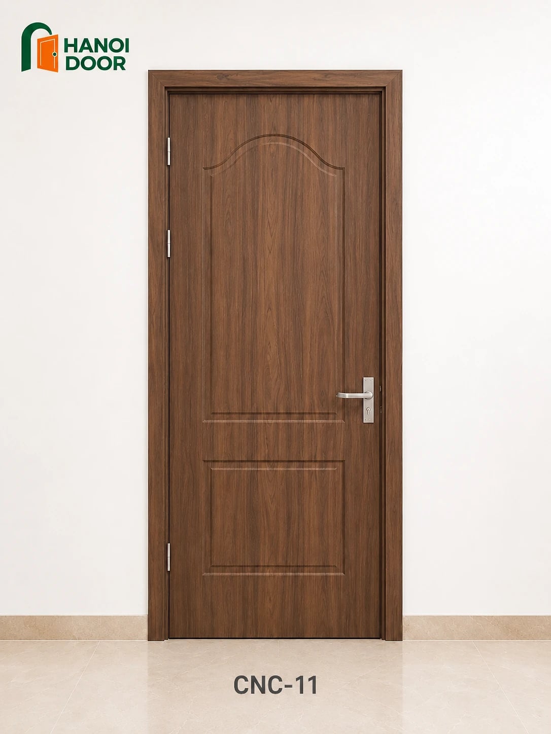Cửa hút huỳnh âm CNC 11 — cửa nhựa composite sản xuất tại nhà máy HANOI DOOR Hà Nội