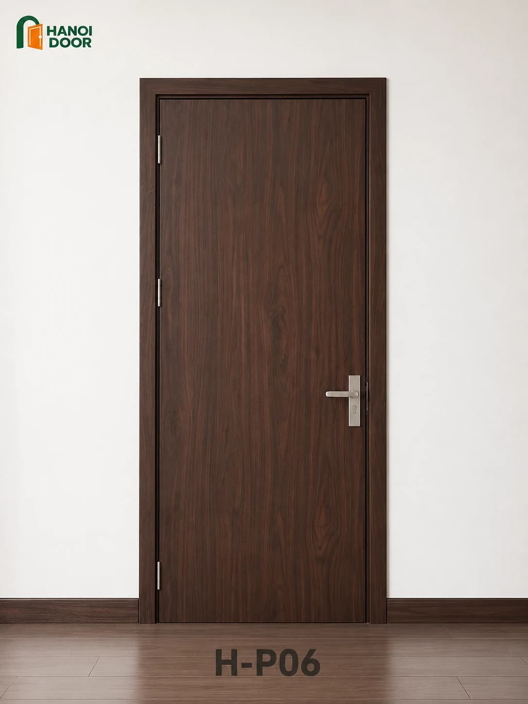 Cửa trơn phẳng H-P06 — cửa nhựa composite HANOI DOOR