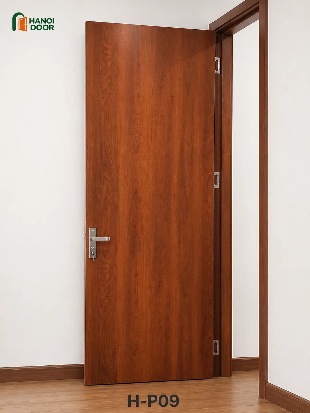 Cửa trơn phẳng H-P09 — cửa nhựa composite HANOI DOOR