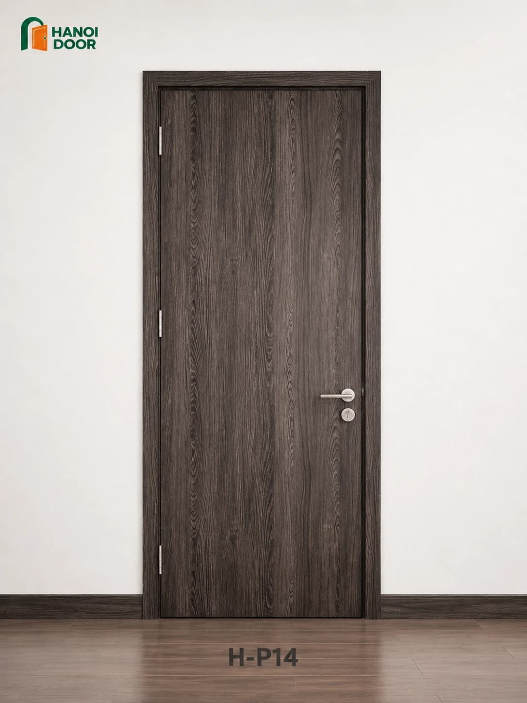 Cửa trơn phẳng H-P14 — cửa nhựa composite HANOI DOOR