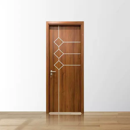 Cửa họa tiết chỉ nhôm